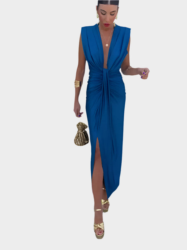 Vestido Sexy com Design Espiral