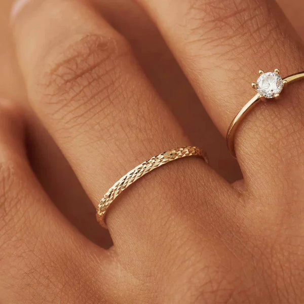 Anel Ameline Trellis | Ouro