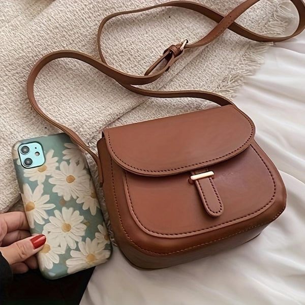 Aria™ Retro Grace | Bolsa Transversal Elegante de Sela