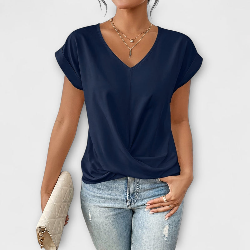 Carlinda | Blusa Elegante com Decote em V
