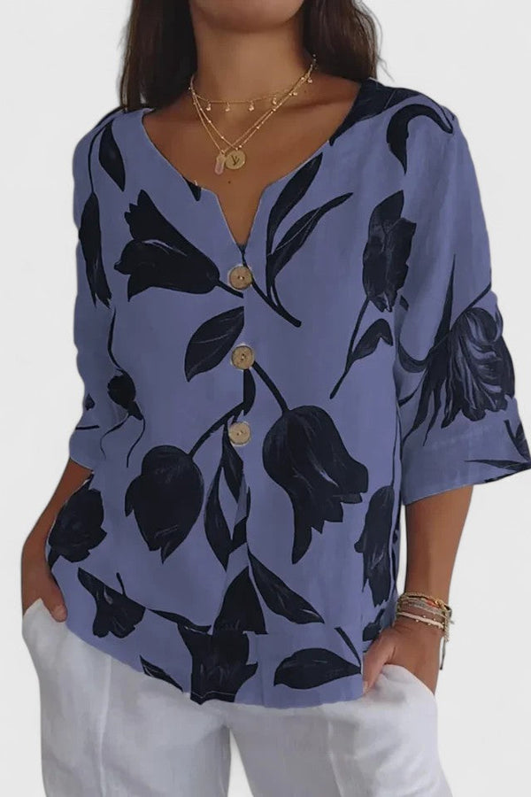 Laura | Blusa confortável com decote em V