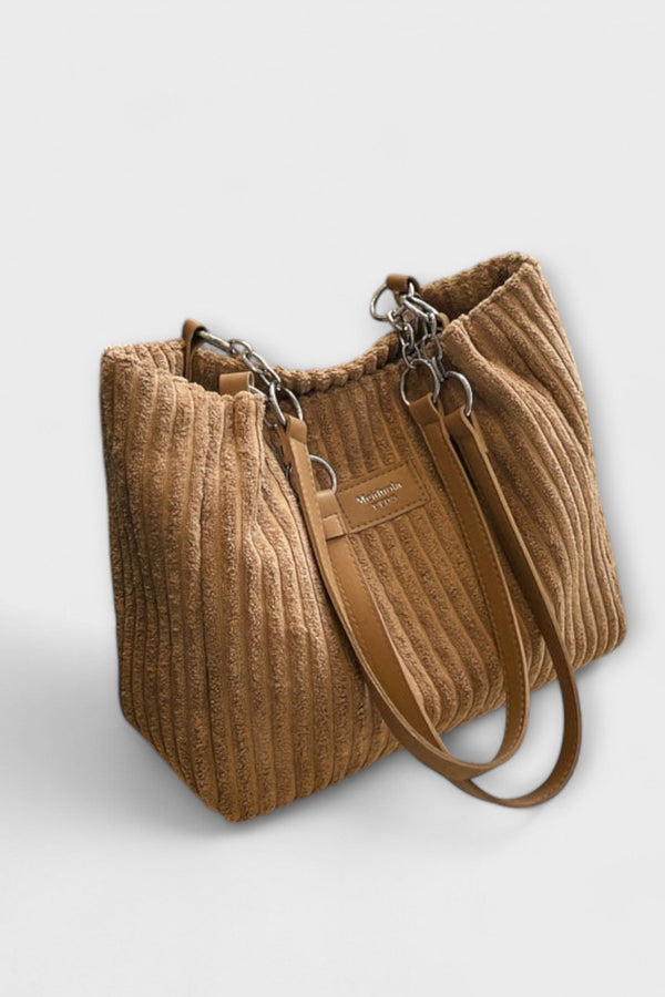 Olivia - Bolsa de Ombro de Cordão Macio