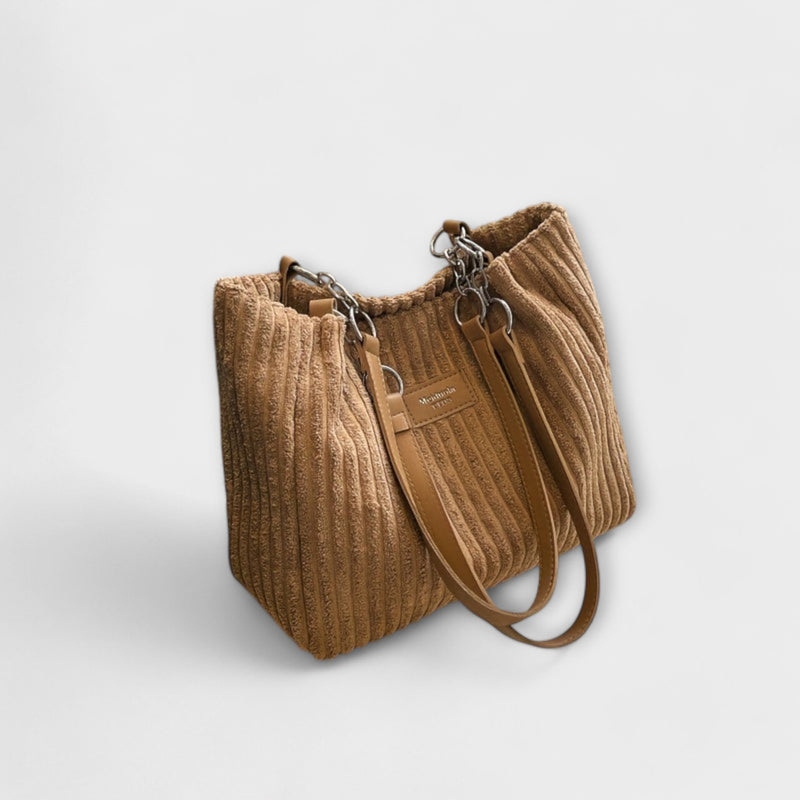 Olivia - Bolsa de Ombro de Cordão Macio