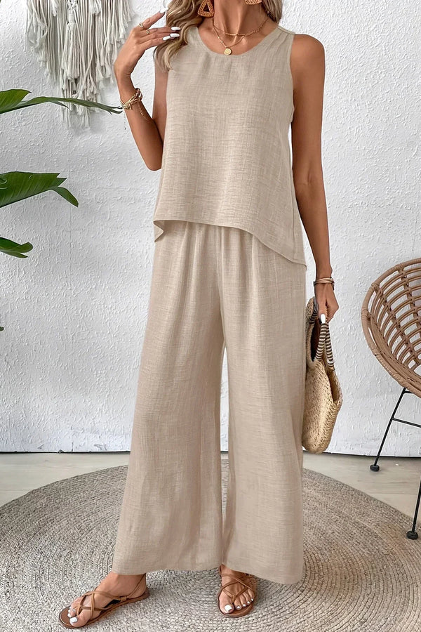 ELOWEN – CONJUNTO DE REGATA E CALÇA CHIC PARA O DIA TODO