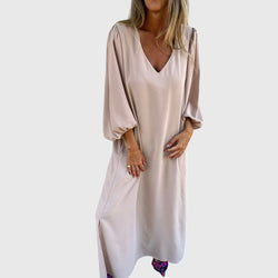 Carol™ - Vestido Longo Boho com Bolsos