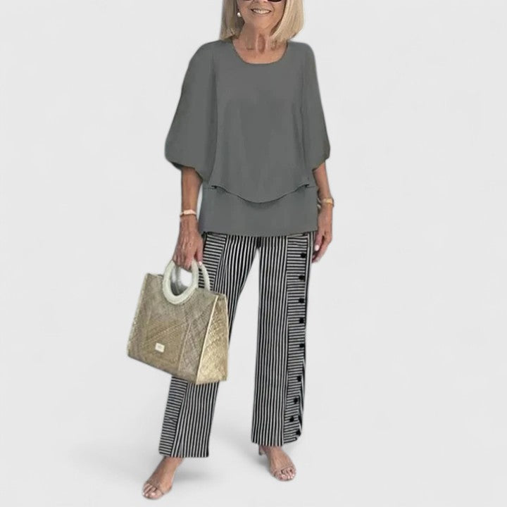 Martha | Conjunto sofisticado de duas peças