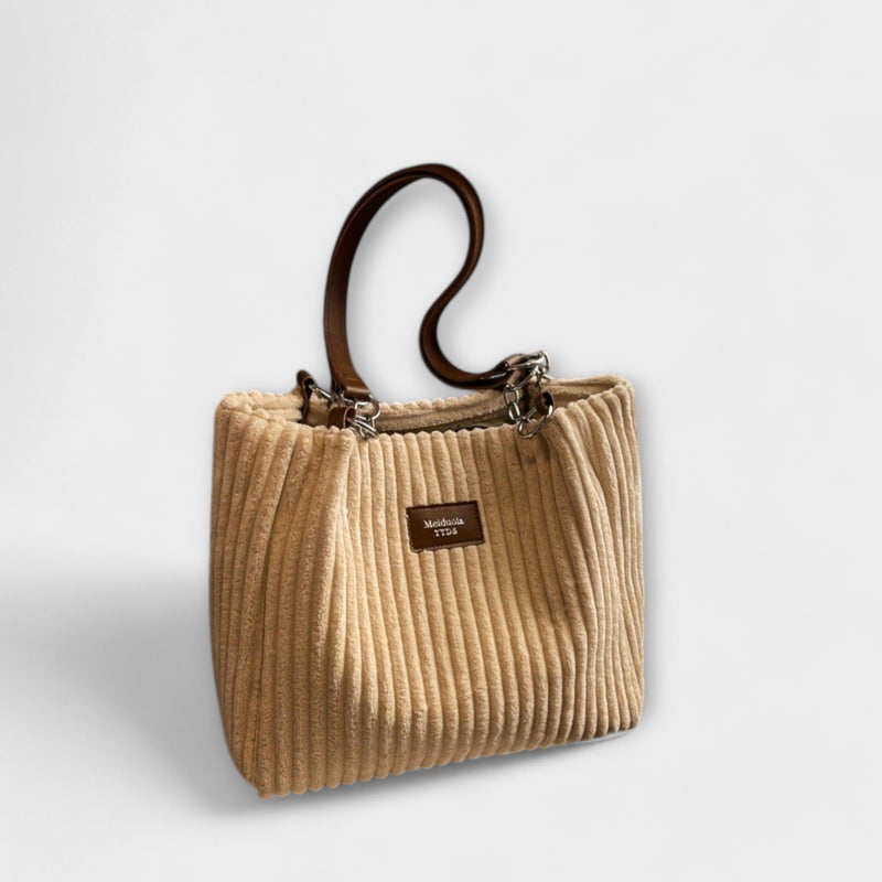 Olivia - Bolsa de Ombro de Cordão Macio