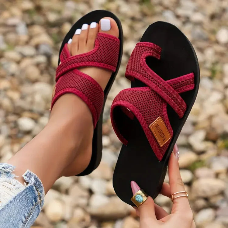 Brianna - Sandálias Elegantes de Tela