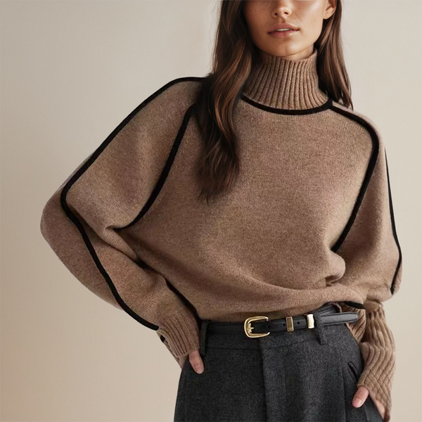 Malia | Suéter de gola alta couture