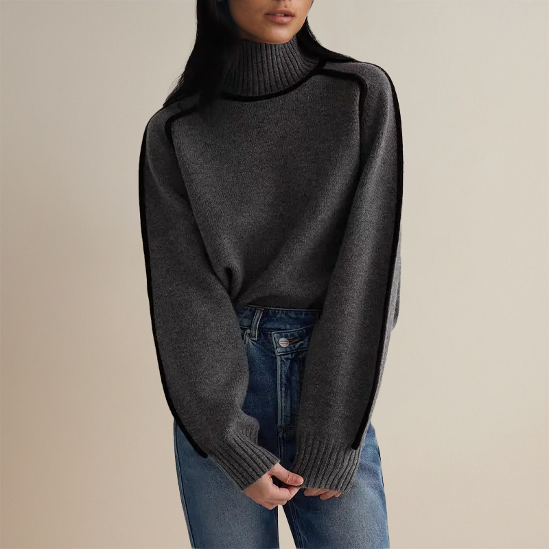 Malia | Suéter de gola alta couture