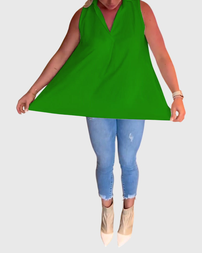 Lina™ | Blusa sem mangas