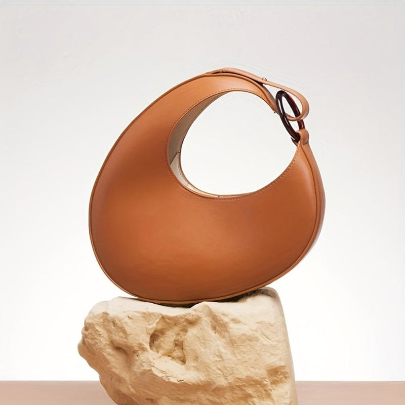 Sophia™ Moderno Minimalista | Bolsa Hobo Lisa e Elegante