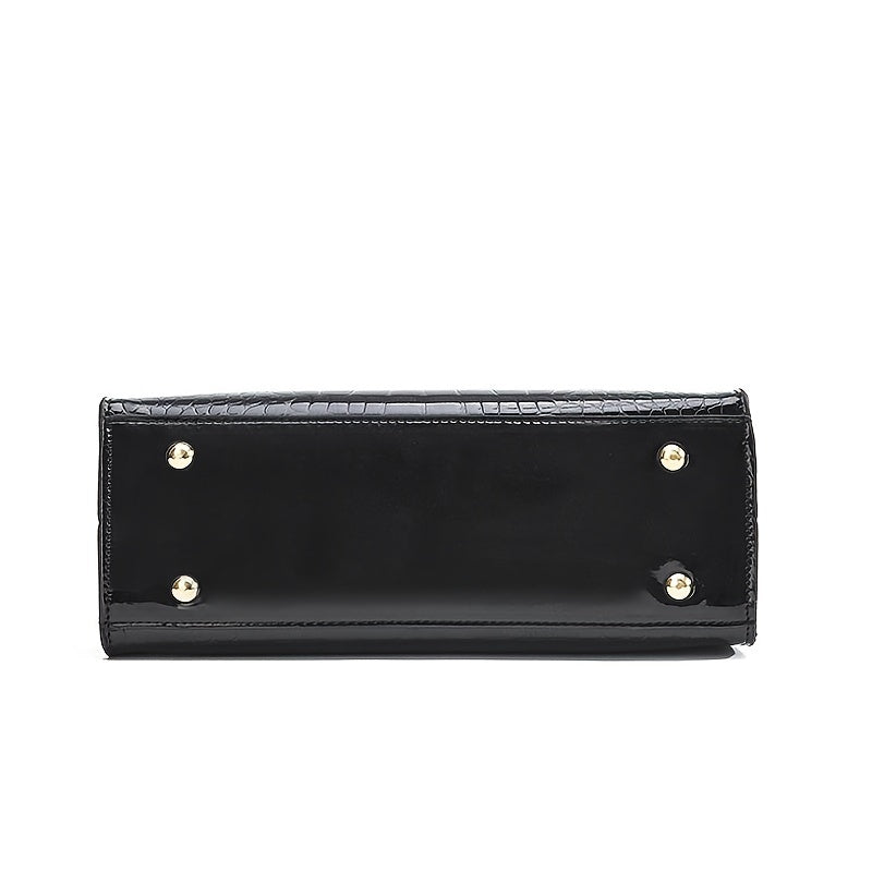 Brooklyn™ Shine | Bolsa de Luxo com Relevo Croc