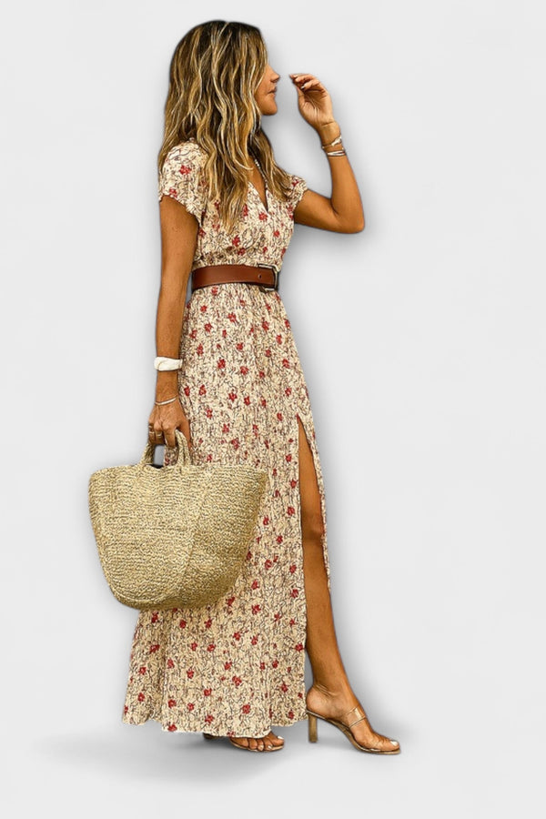Carmella - Vestido Maxi em Estilo Boho