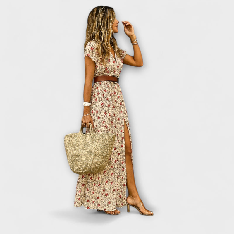 Carmella - Vestido Maxi em Estilo Boho