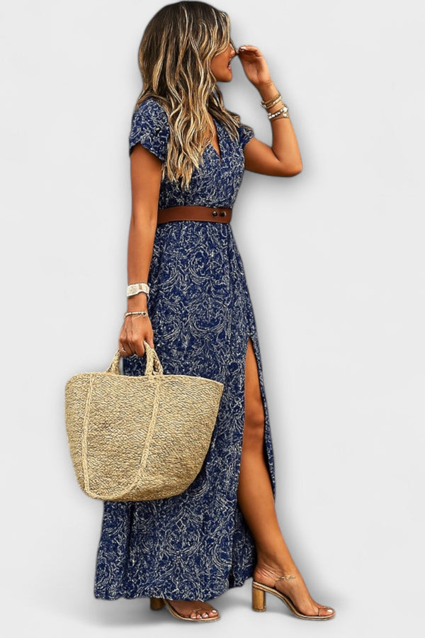 Carmella - Vestido Maxi em Estilo Boho