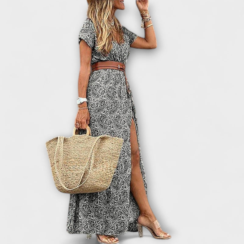 Carmella - Vestido Maxi em Estilo Boho