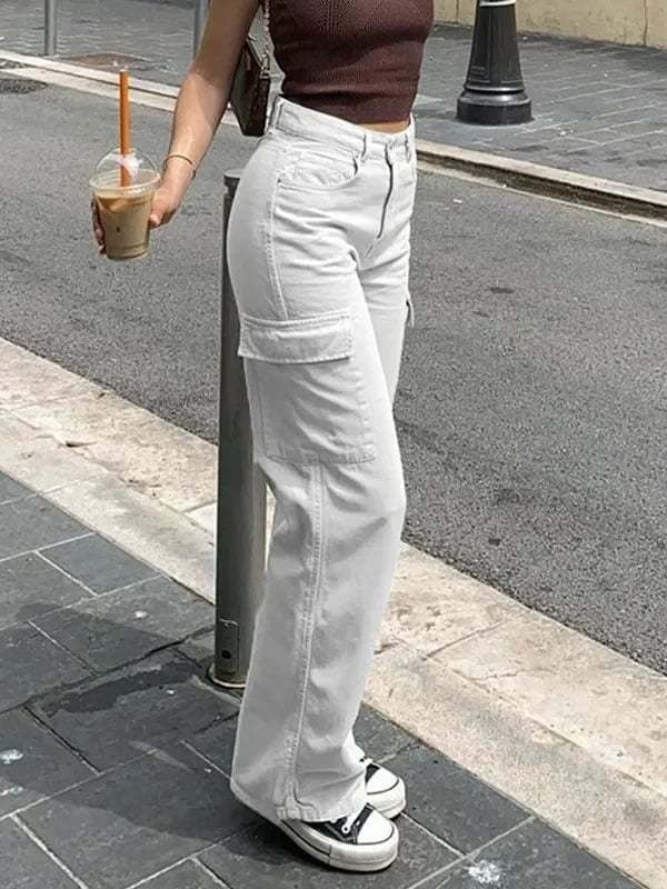 JADWIGA – CALÇA CARGO FEMININA AJUSTÁVEL