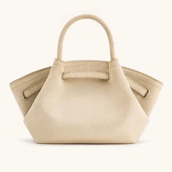 Riley™ - Bolsa Pequena de Couro Camurça para Axila