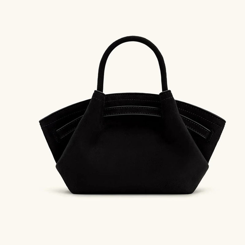 Riley™ - Bolsa Pequena de Couro Camurça para Axila