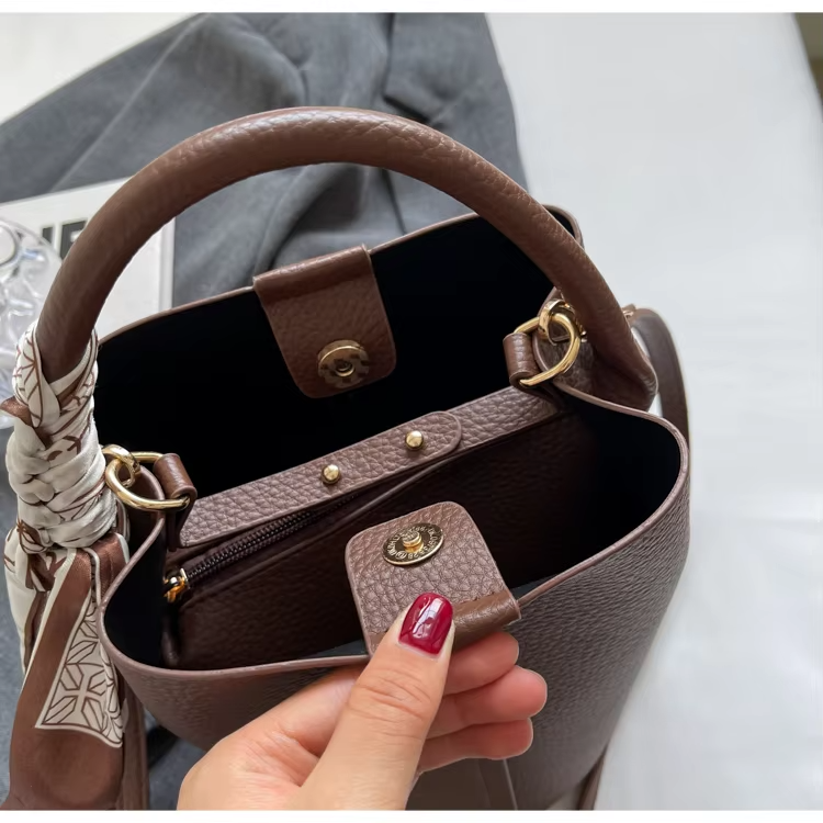 Abigail™ - Bolsa Retrô Tipo Balde