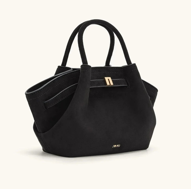 Riley™ - Bolsa Pequena de Couro Camurça para Axila