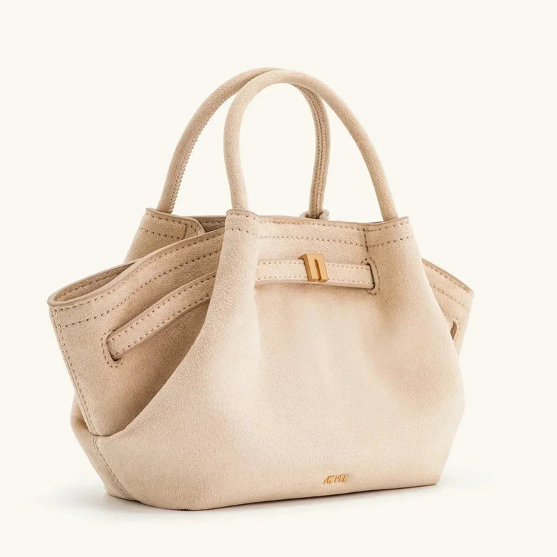 Riley™ - Bolsa Pequena de Couro Camurça para Axila