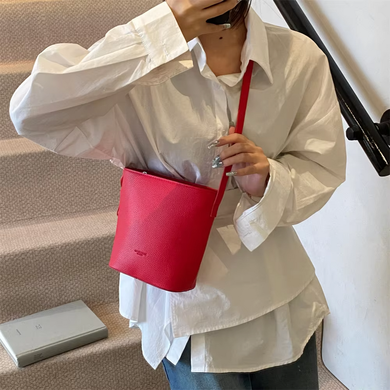 Aubrey™ - Bolsa Mini Bucket de Ombro Estilosa