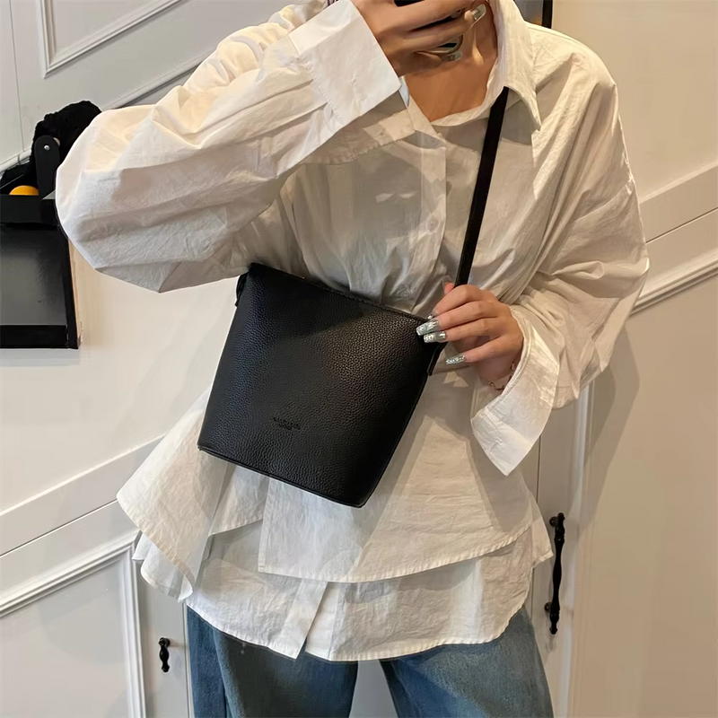 Aubrey™ - Bolsa Mini Bucket de Ombro Estilosa
