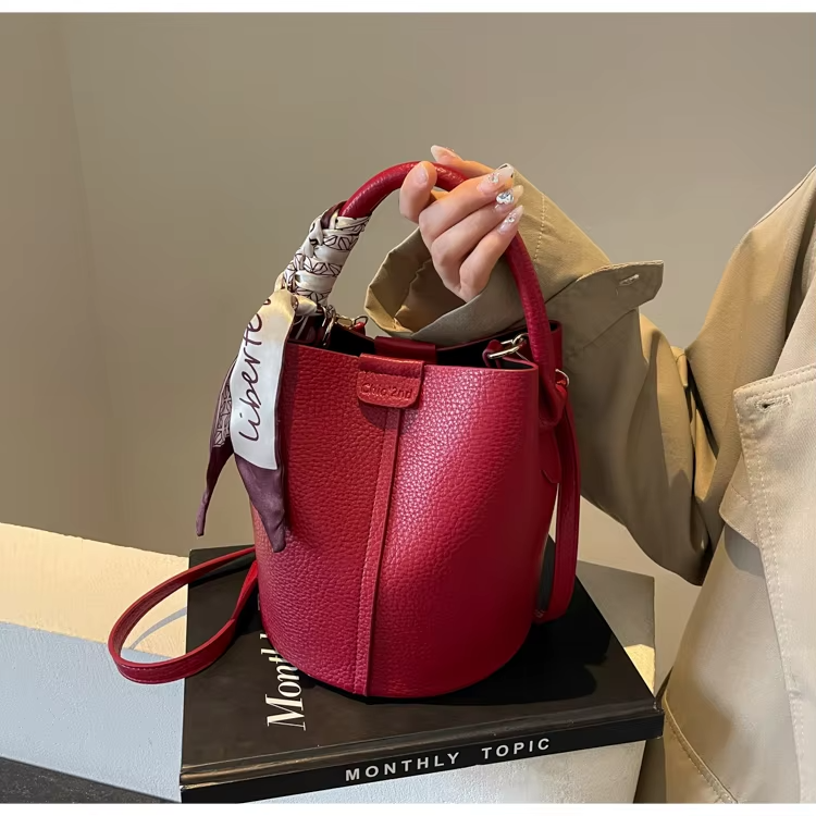 Abigail™ - Bolsa Retrô Tipo Balde