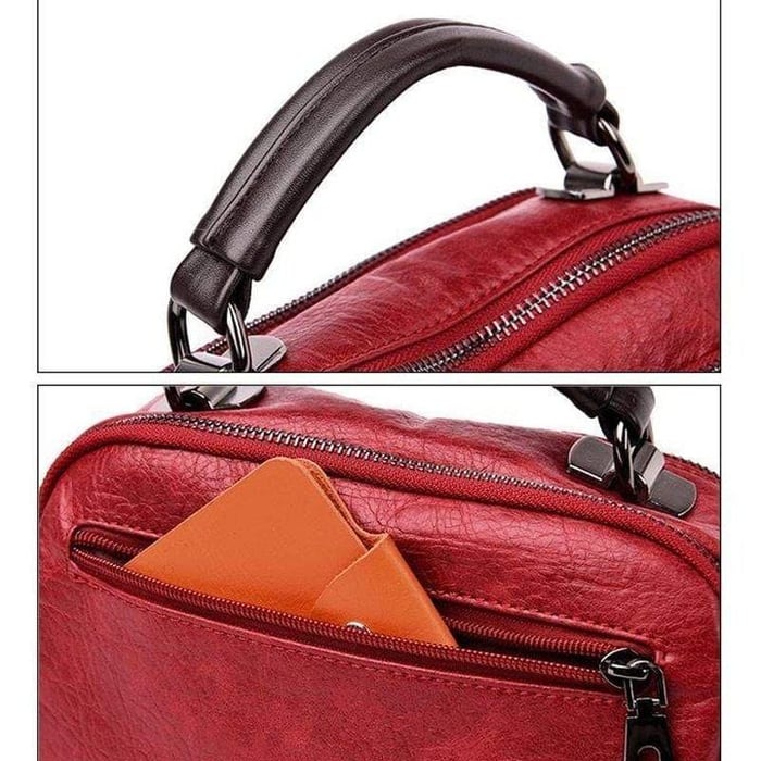 Penelope™ Estilo Exquisito | Bolsa Macia com Múltiplos Bolsos