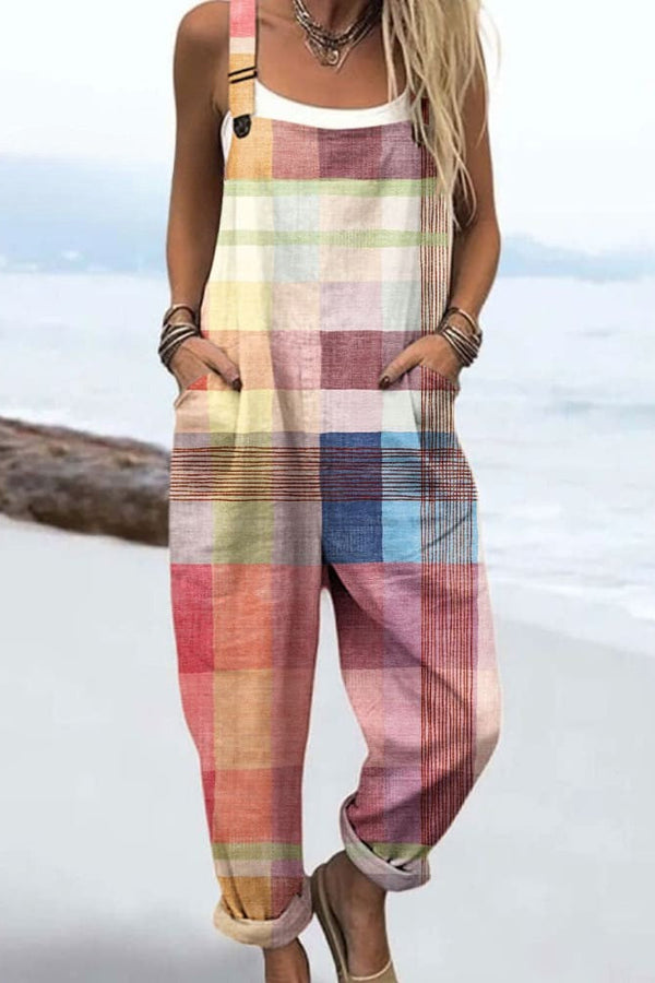 Macacão Feminino - Estampa Floral Vintage, Conforto e Estilo com Pernas Largas