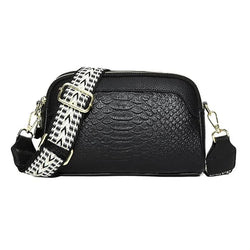 Olivia™ Elegante Encanto | Bolsa Mini Transversal com Estampa Croco
