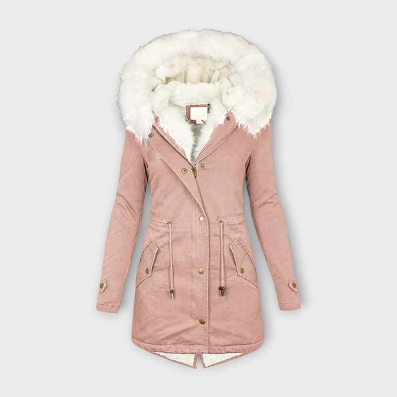 Ivara - Jaqueta de Inverno Impermeável e Forrada com Pelo