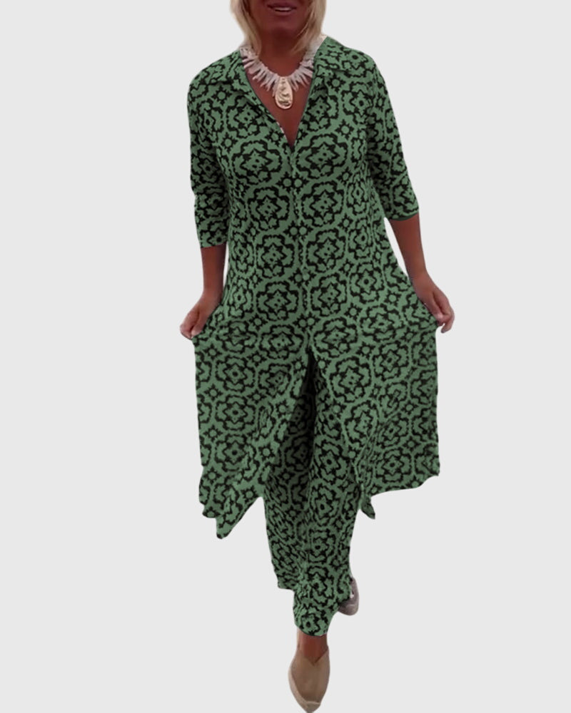 Gabriella™ | Conjunto Vintage Elegante de Duas Peças