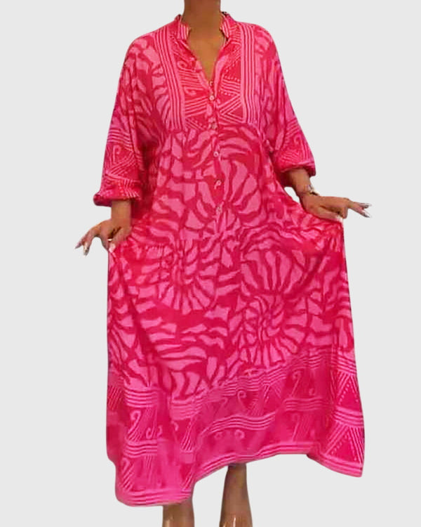 Mckinley™ | Vestido Maxi com Estampa Elegante