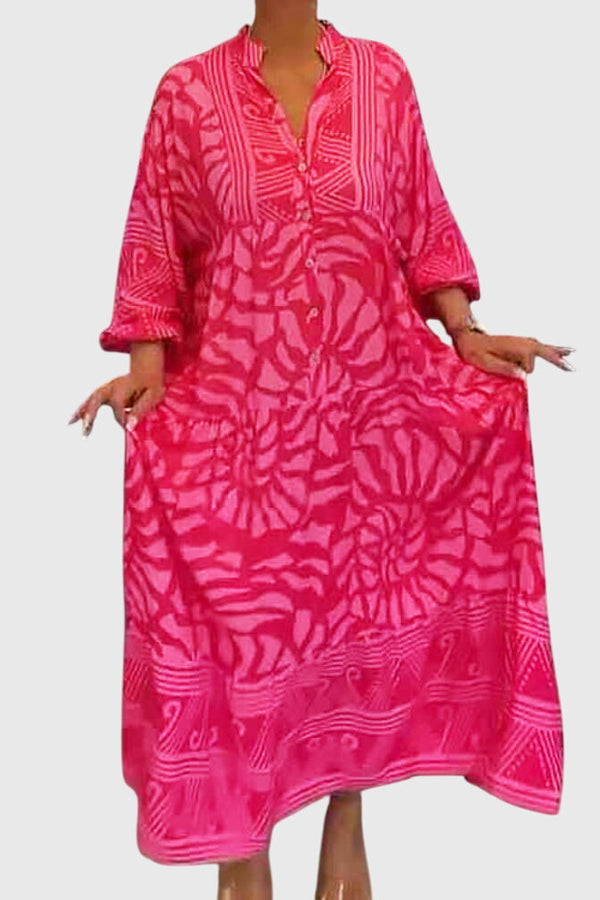 Mckinley™ | Vestido Maxi com Estampa Elegante