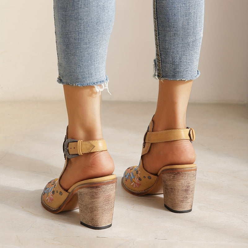 Rosine | Botas Vintage Florais de Tornozelo