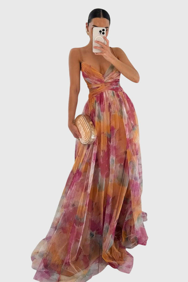 Giselle™ | Vestido Longo Floral