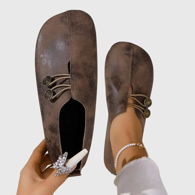 Teresa™ | Sapatos Ortopédicos de Couro