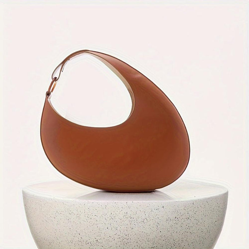 Sophia™ Moderno Minimalista | Bolsa Hobo Lisa e Elegante