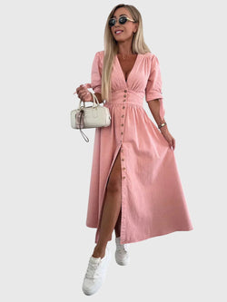 Sophia™ | Vestido Elegante de Jeans
