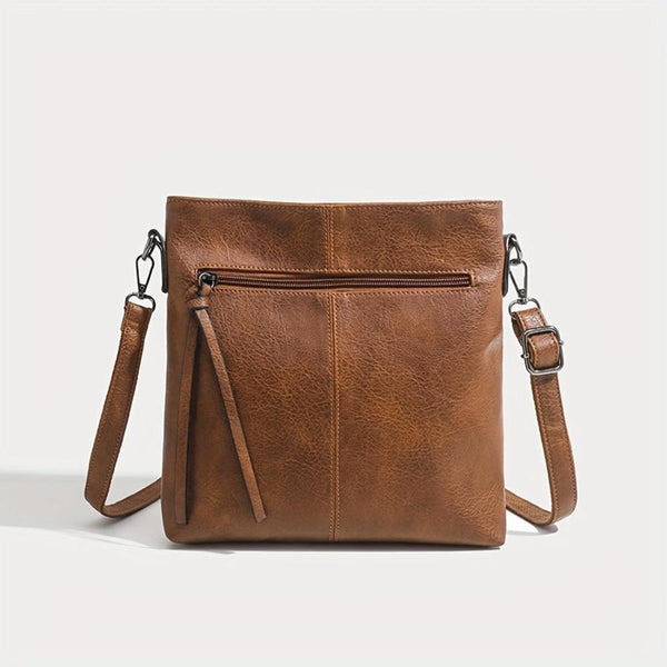 Addison™ Elegância Simples | Bolsa Transversal Quadrada Retrô
