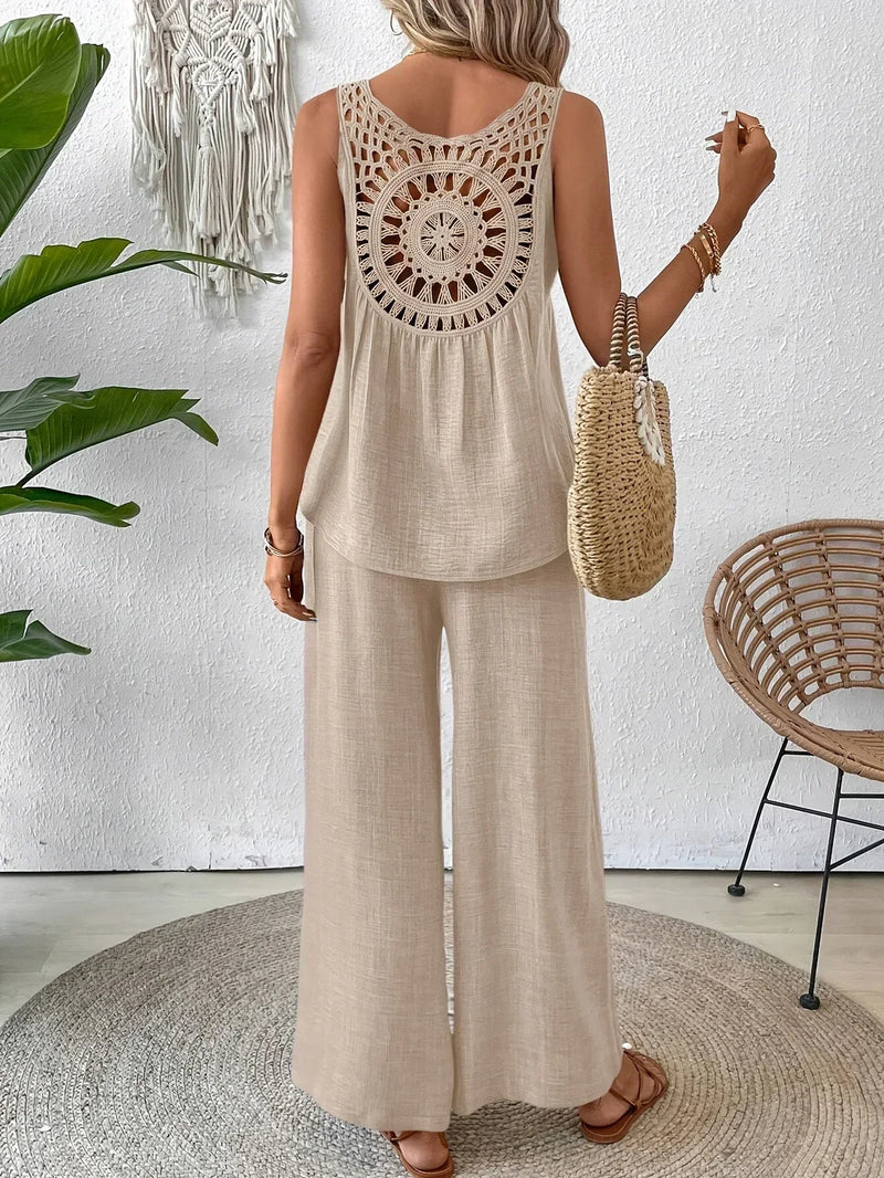 ELOWEN – CONJUNTO DE REGATA E CALÇA CHIC PARA O DIA TODO