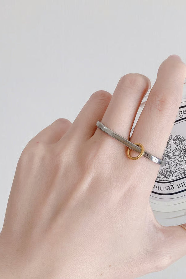 Anel Duplo de Metal Misturado