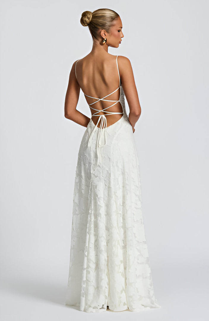 Franciszka™ | Vestido Longo de Renda