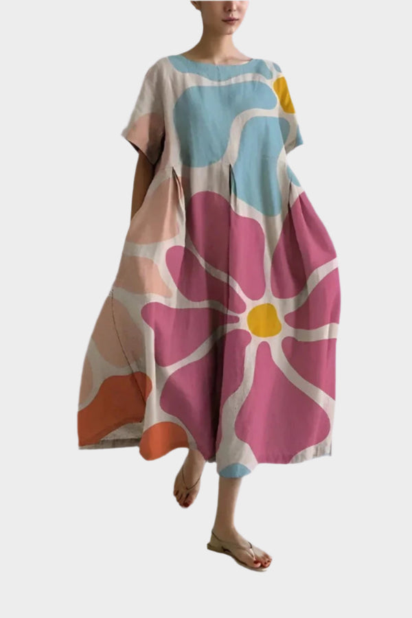Vestido Retro Longo Confortável