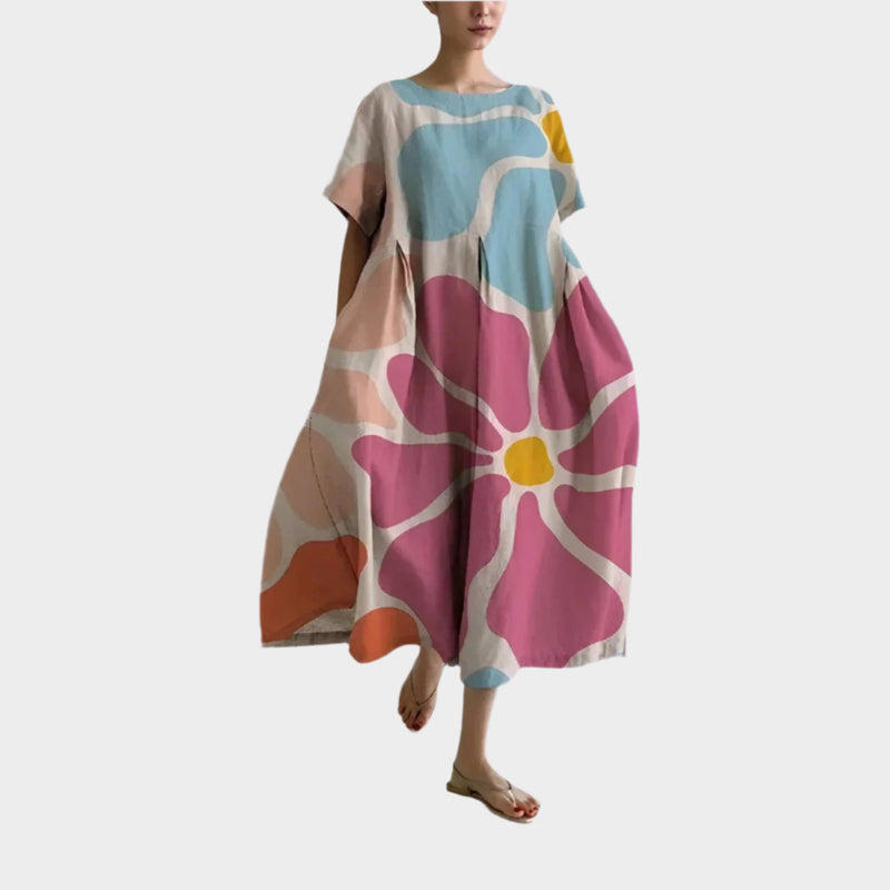 Vestido Retro Longo Confortável