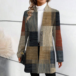 Marina™ - Blazer feminino elegante com padrão