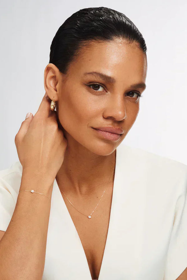 Conjunto de Pedra Moissanite Cléa | Ouro